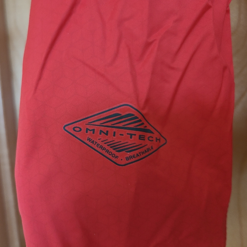 Columbia Omni Tech Womens Waterproof, Breathable Rain Jacket, Red, Size S - Picture 3 of 12